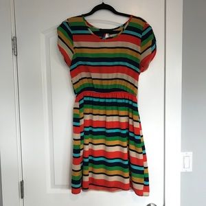 ModCloth • Peaches & Cream striped dress